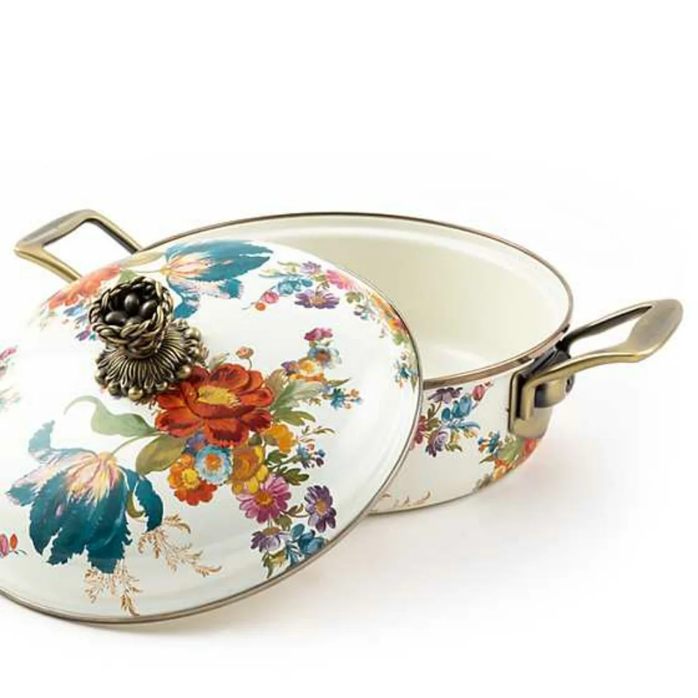 MACKENZIE-CHILDS Flower Market 3 Qt. Casserole NEW